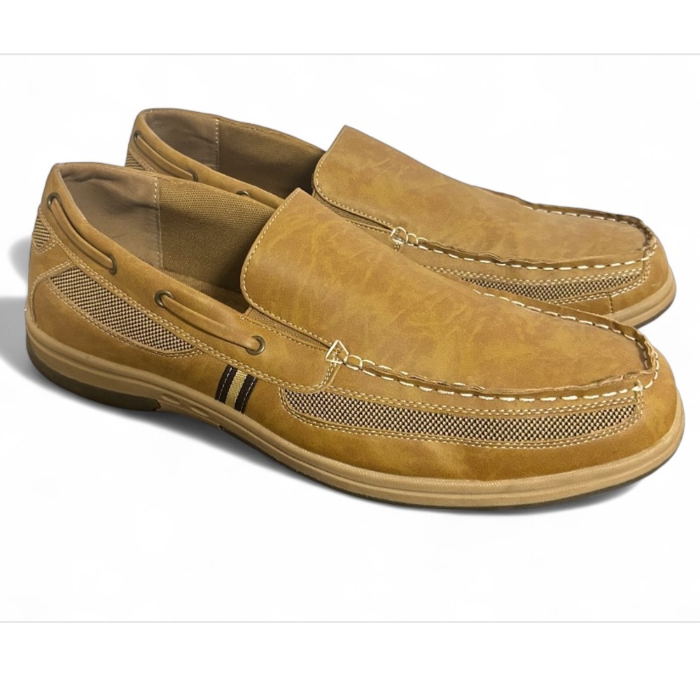 Men's Casual Tan Slip-On Loafers
